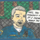 police: Cartoon of police officer with word balloon.